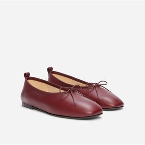 Everlane Italian Leather Square Toe Day Ballet Flat